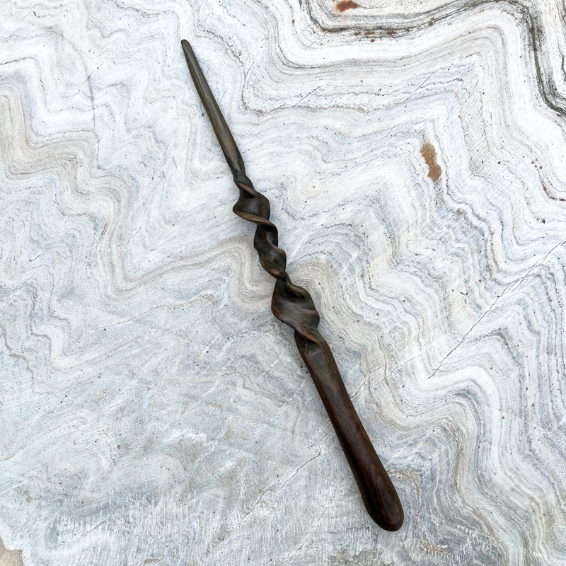 我制杖　魔杖　星尘贯遂　手工魔杖　绿檀制法杖 - 摆饰 - 木头 绿色