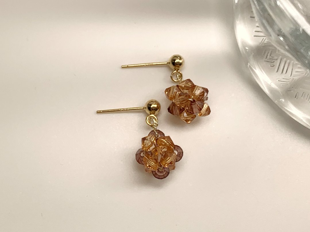 金平糖 / 糖果耳环 小耳环 / 垂坠耳环 手作饰品 / 耳针 耳夹 - 耳环/耳夹 - 树脂 多色
