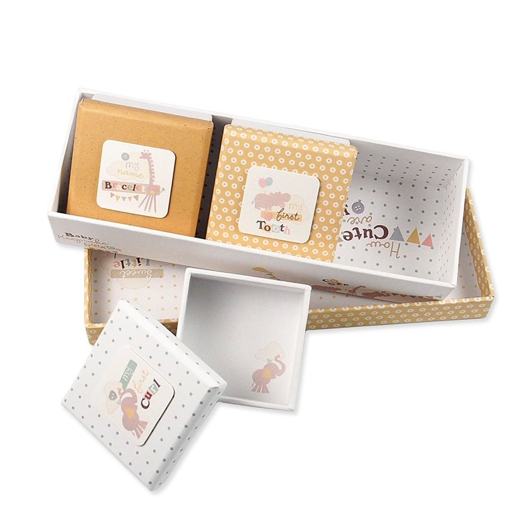 宝贝贺喜 宝贝收纳盒盖3入【Hallmark-礼品】 - 相簿/相册 - 纸 多色