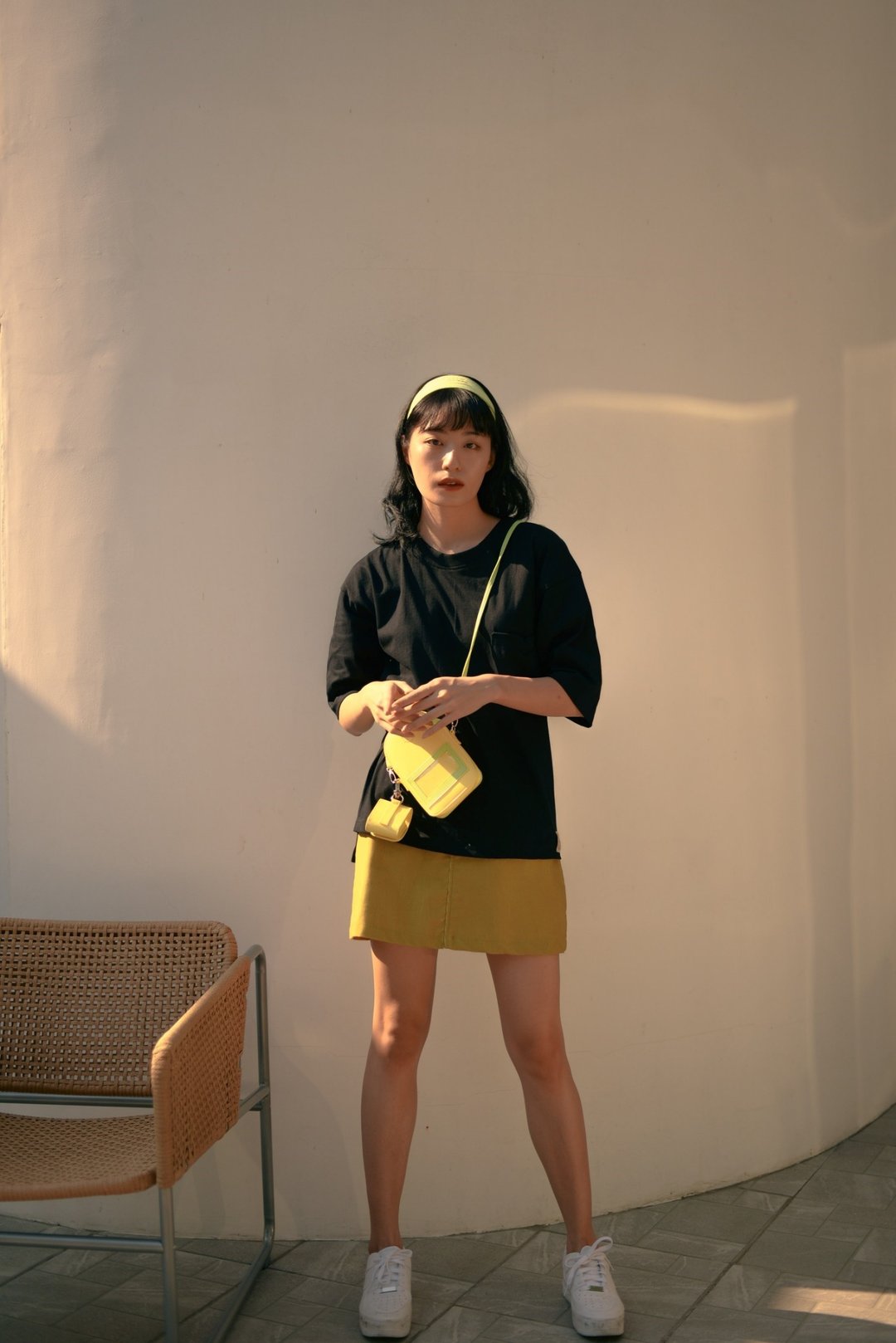 House Of High Jupiter Bag (Yellow-Green) - 零钱包 - 棉 黄色