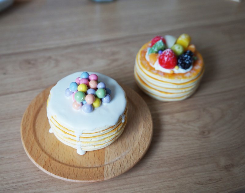 彩色珍珠美式松饼 印泥 树脂黏土 接单订制 - 印章/印台 - 粘土 橘色