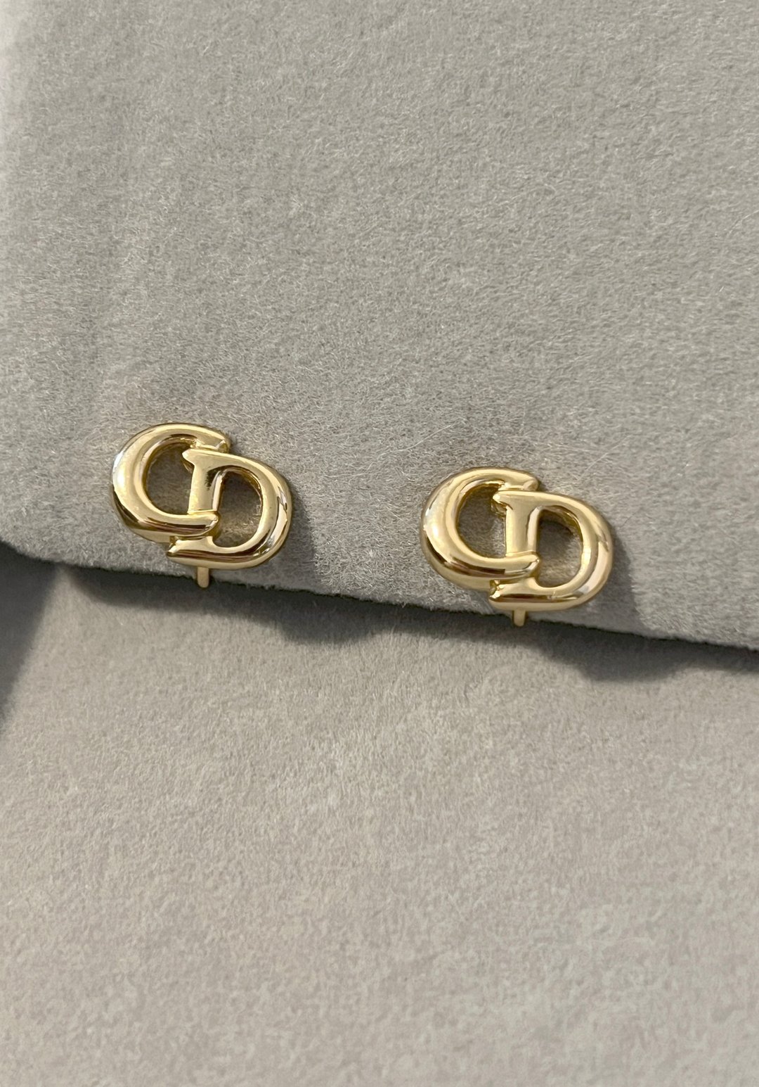 Dior CD极美品气质典雅耳夹耳扣耳环 日本中古Vintage - 耳环/耳夹 - 其他金属 金色