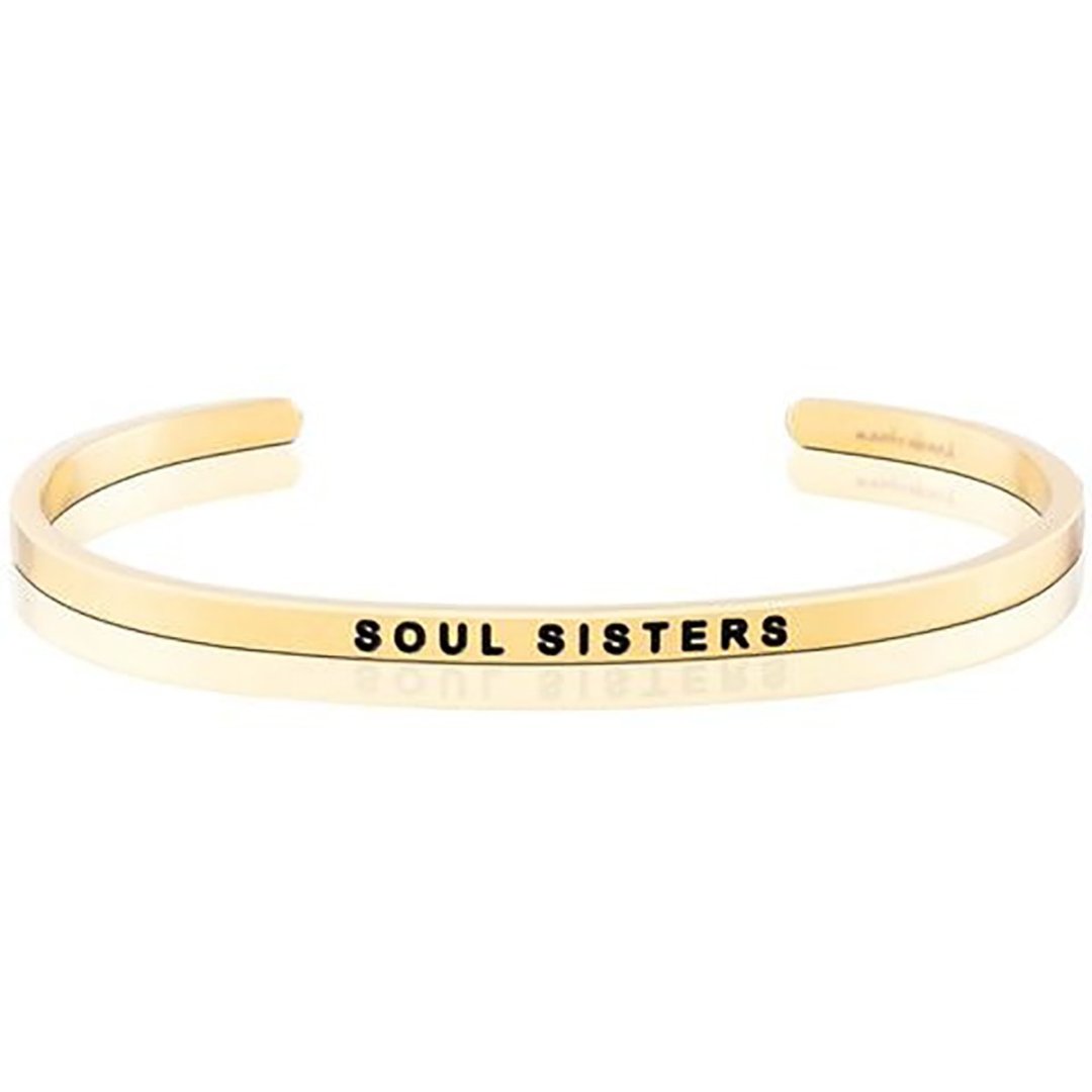 Mantraband悄悄话许愿手环- SOUL SISTERS 闺蜜 - 手链/手环 - 其他金属 多色