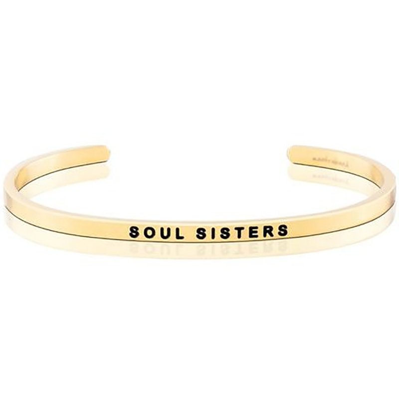 Mantraband悄悄话许愿手环- SOUL SISTERS 闺蜜 - 手链/手环 - 其他金属 多色