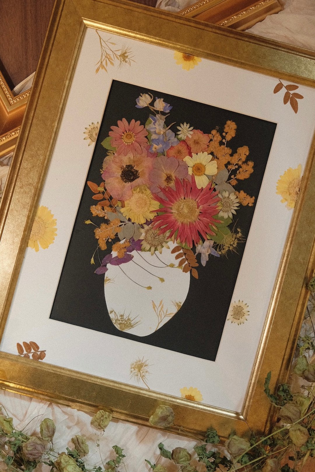 【押花相框】压花 植物图鉴 花框 押花艺术  摆件 装饰 礼物 挂画 - 画框/相框 - 植物．花 多色