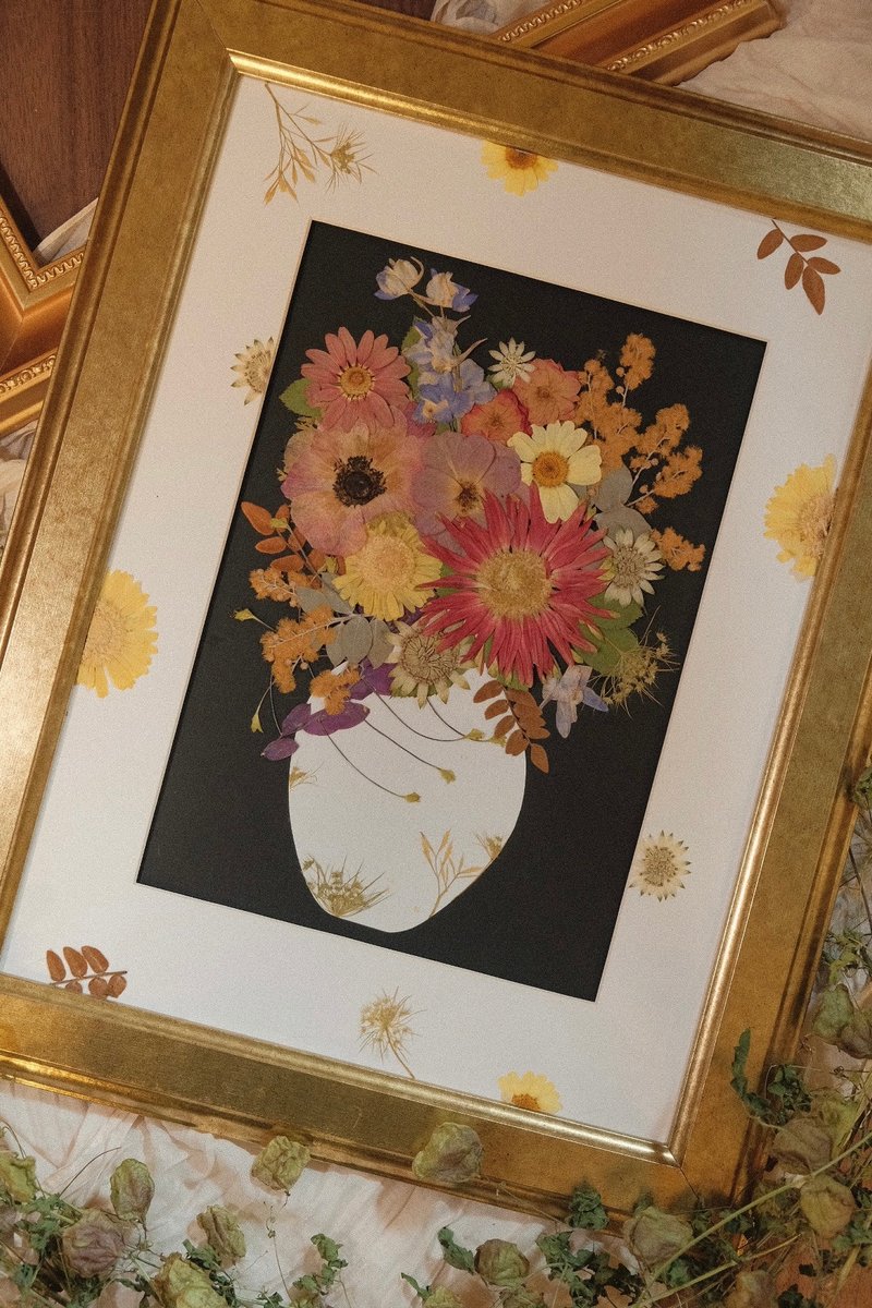 押花相框/ 压花 植物图鉴 花框 押花艺术  摆件 装饰 礼物 挂画 - 画框/相框 - 植物．花 多色