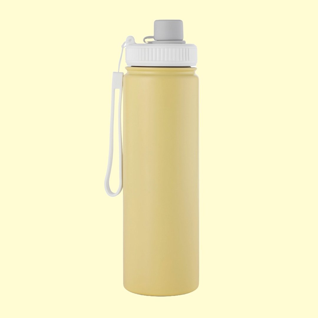 YCCT盖贺杯700ml - 暖阳黄 - 好携带随身环保饮料杯/保冰保温杯 - 保温瓶/保温杯 - 不锈钢 