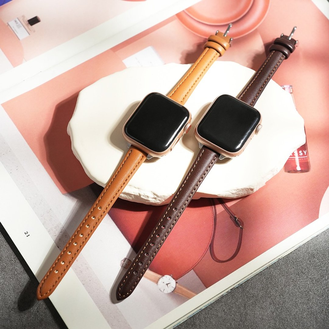Apple Watch 经典饼干皮革  苹果 表带 电脑包 - 表带 - 真皮 