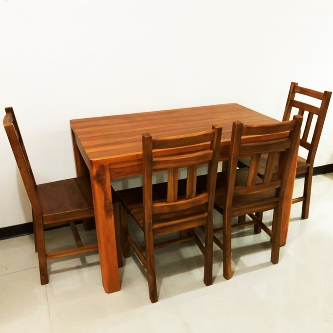 【吉迪市100%全柚木家具】UNC1-65 柚木经典靠背餐椅 餐椅 椅子 - 椅子/沙发 - 木头 咖啡色