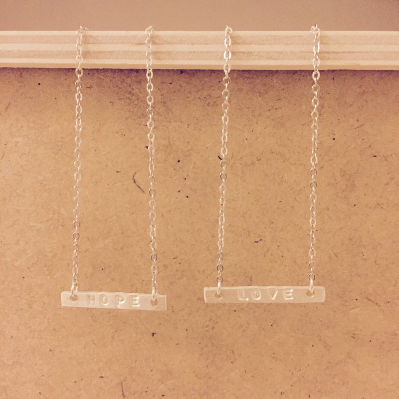 字母愿望纯银锁骨链 - 锁骨链 - 其他金属 银色