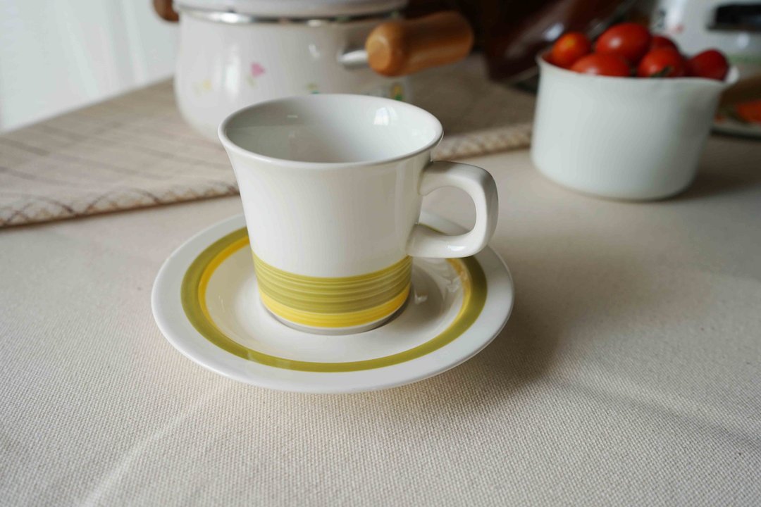 日本杂货-Noritake日本皇室御用 全新品白色黄圈咖啡杯组 - 茶具/茶杯 - 瓷 白色