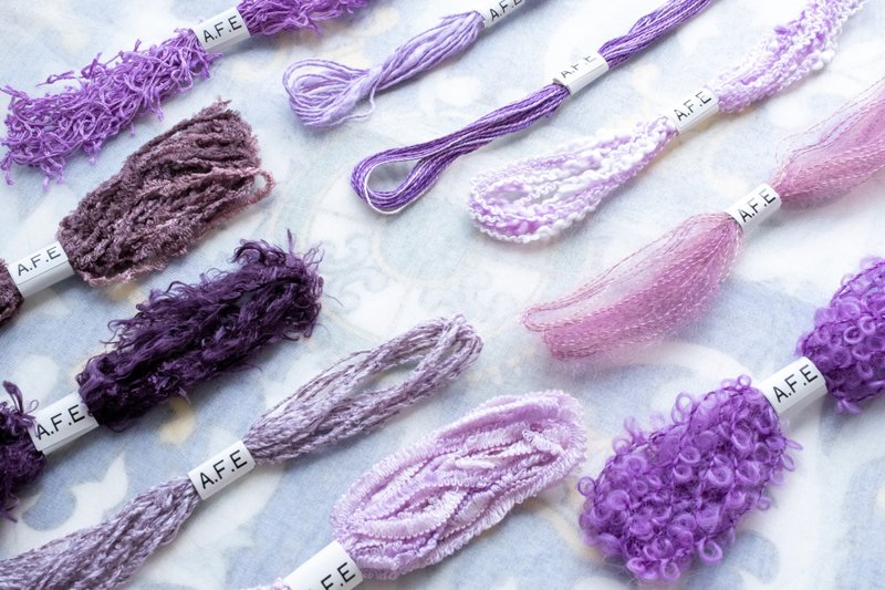 Variety Violet 10 Color Assortment Set Please use it to create your own unique work. - 编织/刺绣/羊毛毡/裁缝 - 绣线 紫色
