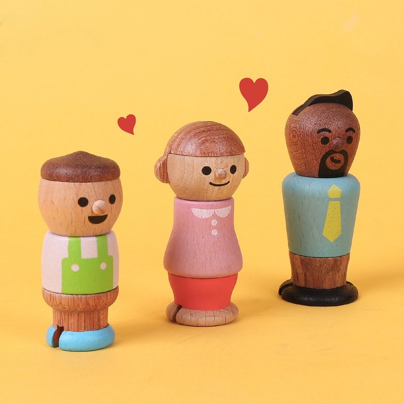 【人物】积木玩具 木制游戏 | Wooderful life - 玩具/玩偶 - 木头 多色
