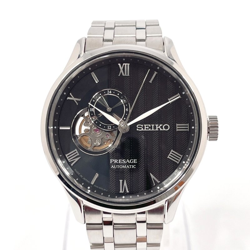 [日本直销，二手，状况良好] 精工 SEIKO 手表 4R39-00W0 Presage 日本花园不锈钢银色银男士 - 女表 - 不锈钢 银色