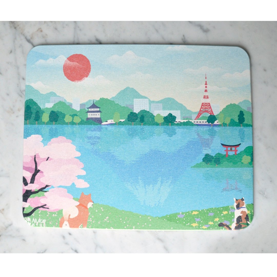 日式宠物湖景 硅藻土脚踏垫 - 地垫/地毯 - 其他材质 蓝色