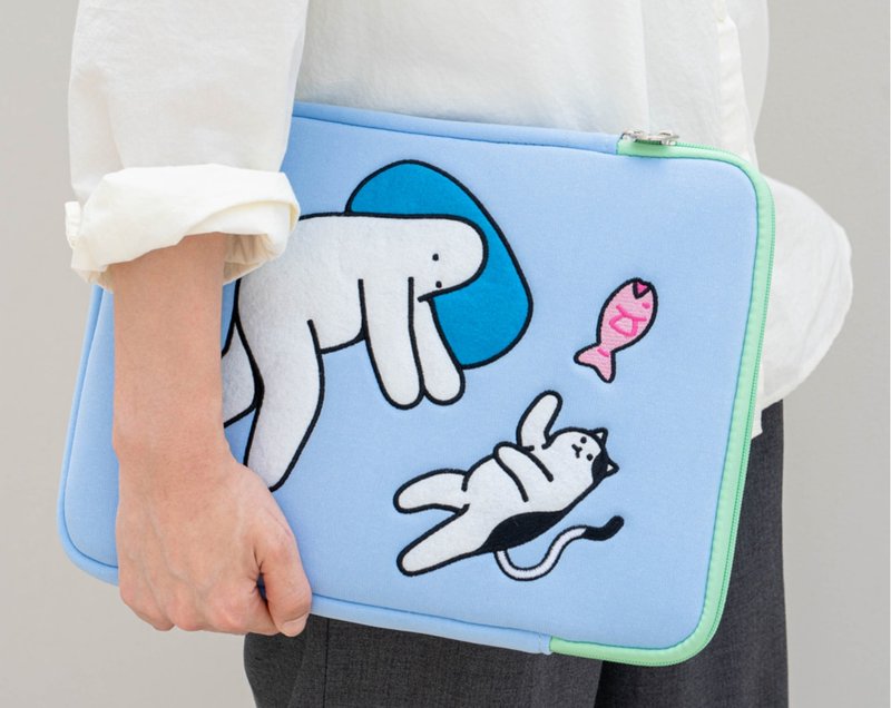 Mr. Donothing 蓝色地毯 电脑包13寸 - 电脑包 - 聚酯纤维 多色