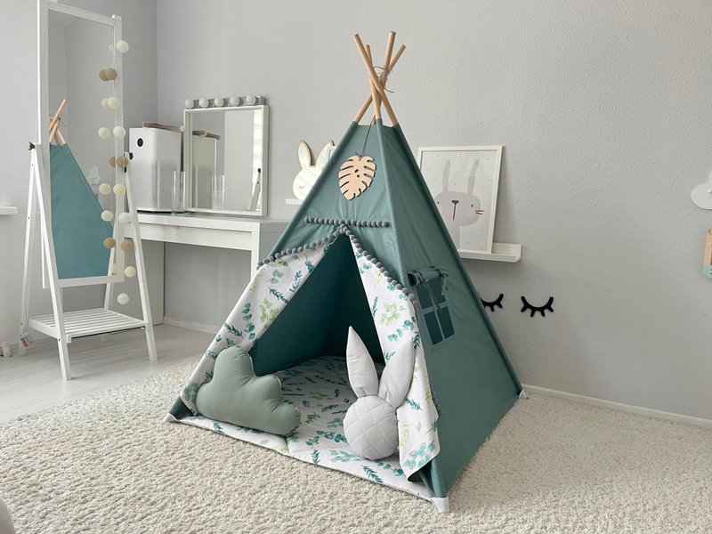 Teepee, kids teepee, tee pee tent, tee pee, tipi, play tent, childrens teepee - 玩具/玩偶 - 木头 