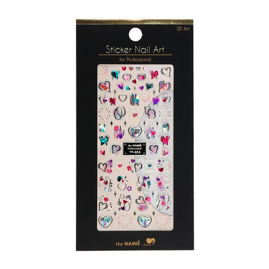 韩国制 3D art 54 nail sticker sweet heart 蜜糖甜心 美甲贴纸 - 指甲油/指甲贴 - 纸 金色