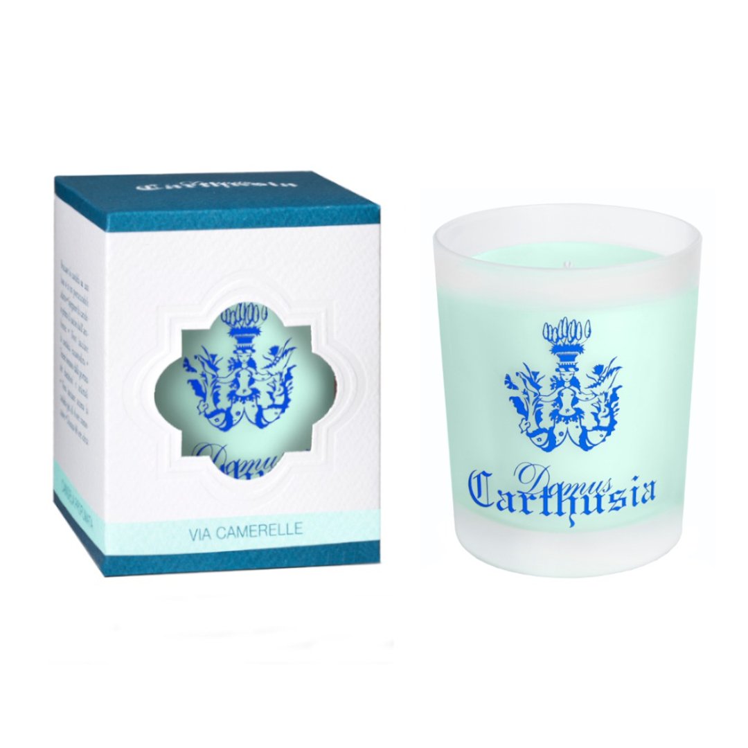 意大利 Carthusia│漫步卡梅雷勒街香氛蜡烛-良品出清 售出不退 - 蜡烛/烛台 - 精油 透明