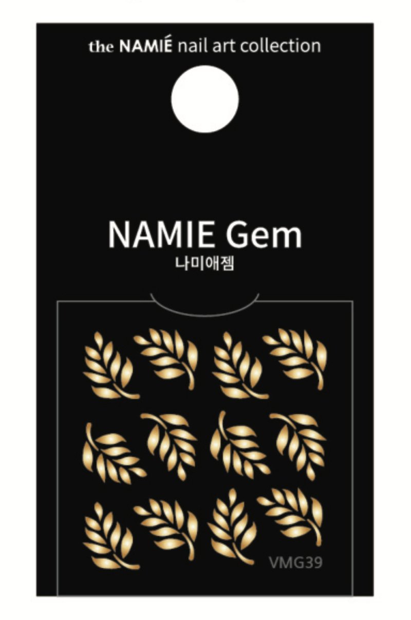 【专业用】NAMIE Gem 美甲装饰艺术贴纸 Volume Metallic 39 - 指甲油/指甲贴 - 纸 金色