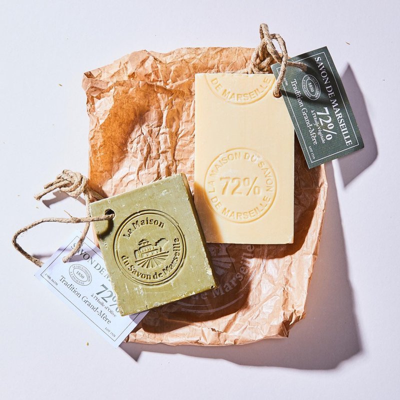 法国马赛皂之家经典始祖切片马赛皂72%(橄榄油/棕榈油) - 肥皂/手工皂 - 其他材质 咖啡色