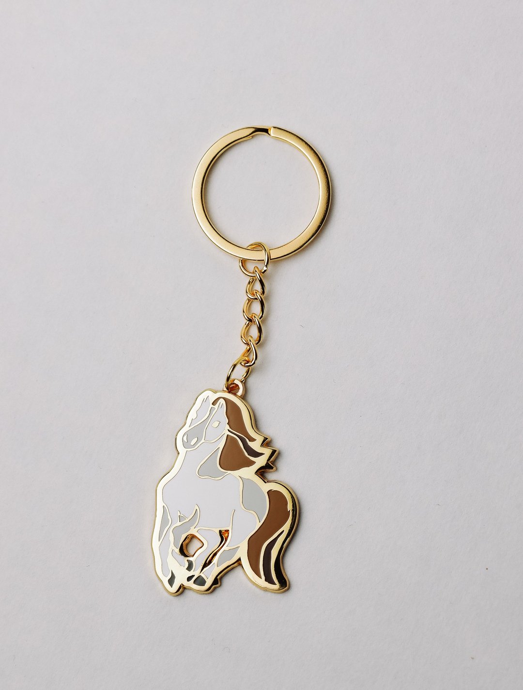 雅庫特西伯利亞馬鑰匙圈 搪瓷北極動物飾品 - 钥匙链/钥匙包 - 珐琅 
