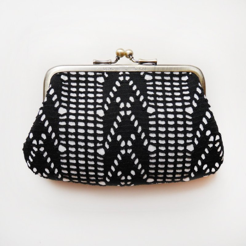 黑调爵士  口金包 子母包 / 零钱包 【台湾制造】 - 零钱包 - 其他金属 黑色