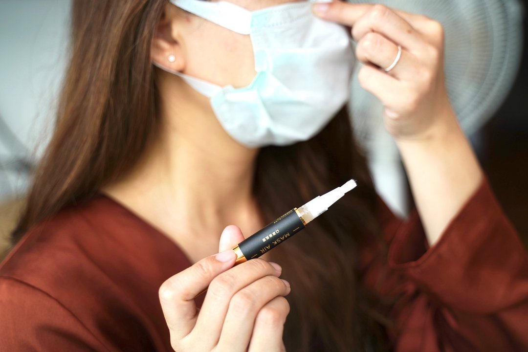 口罩香氛笔  6种精油调香 口罩清新不闷 - 香薰/精油/线香 - 精油 橘色