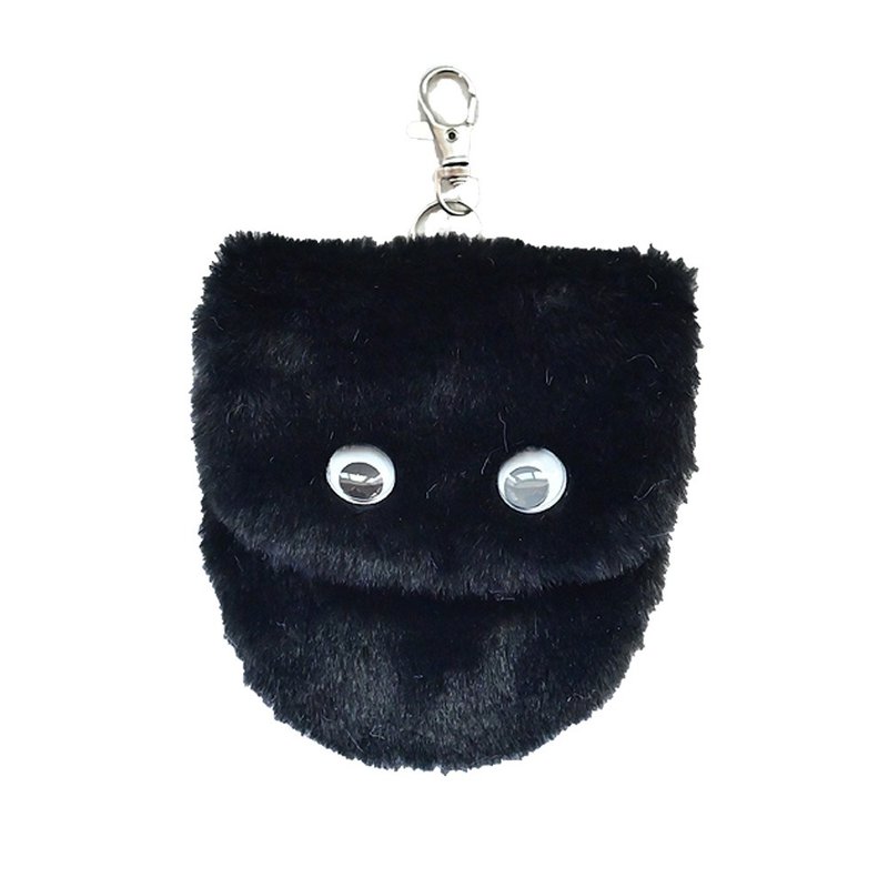 镜头盖保护套 / 毛茸茸先生 (灰) - 相机背带/脚架 - 其他人造纤维 黑色