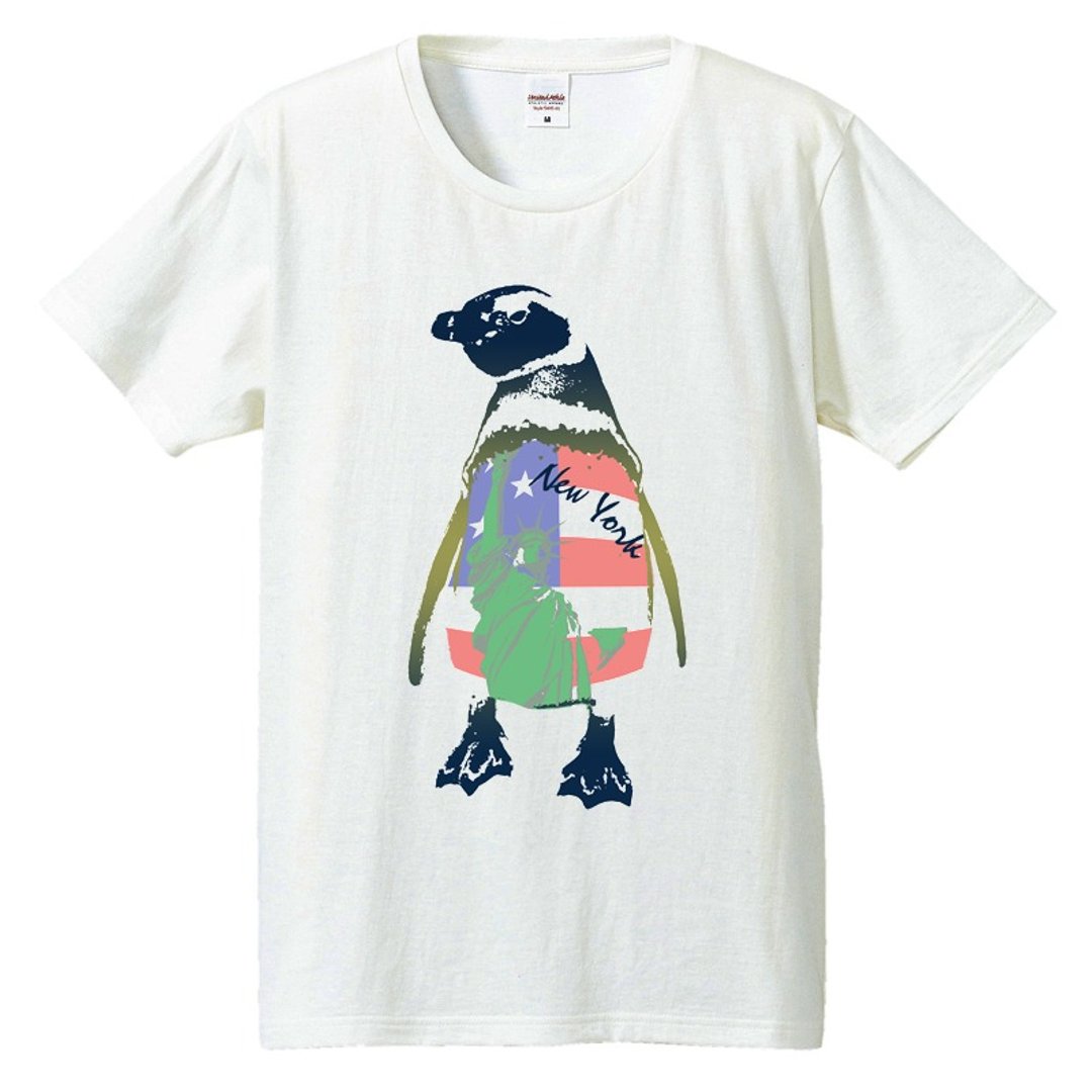 T 恤 / NY Penguin - 男装上衣/T 恤 - 棉．麻 白色