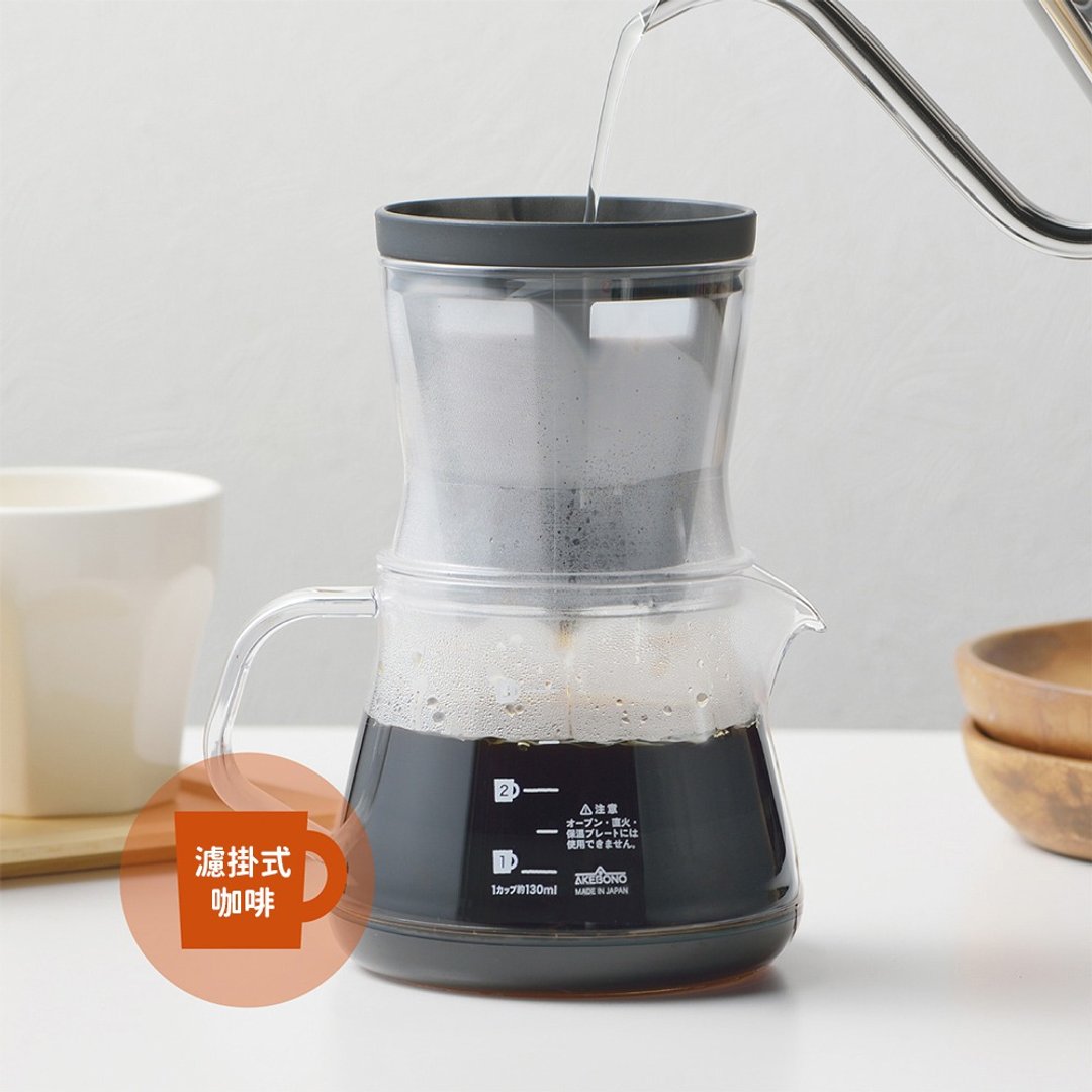 日本【AKEBONO 曙产业】透明两用咖啡分享壶 (2色) - 厨房用具 - 塑料 