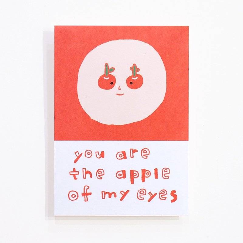 苹果 / 明信片 - 卡片/明信片 - 纸 红色