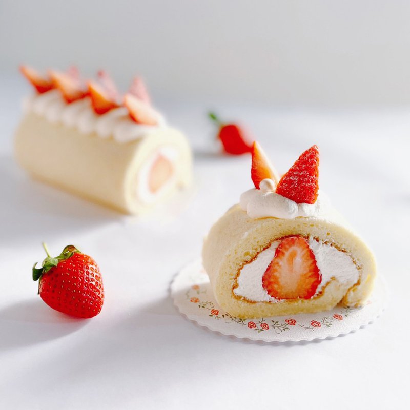 草莓季限定・完美草莓蛋糕卷・一人成班・两个锅子 - 美食 - 其他材质 