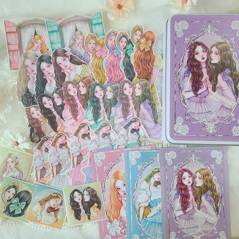 sol&sola 铁盒组 + 四月样品包组合 - 贴纸 - 其他金属 多色