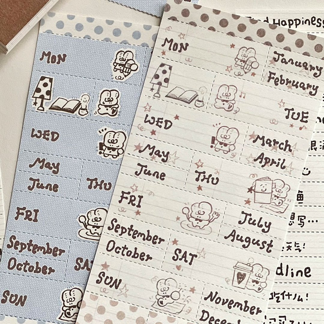 原創字素可撕便條紙 / 手帳留言便簽 / 文創便利貼 - 便条纸/标签贴 - 纸 多色