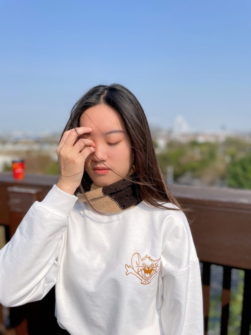 可可的温柔围脖。中性款围脖。瑞士进口不刺皮肤柔软线材 - 围巾/披肩 - 羊毛 