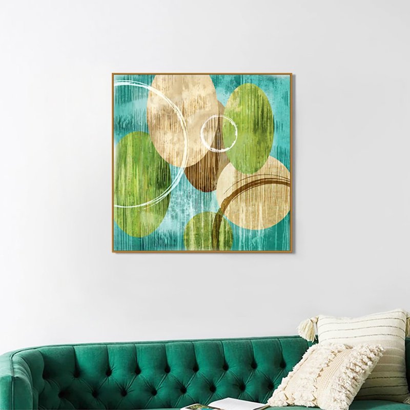 春雨绵绵_挂画_方框系列_台湾制造 两个工作天快速出货 - 海报/装饰画/版画 - 棉．麻 绿色