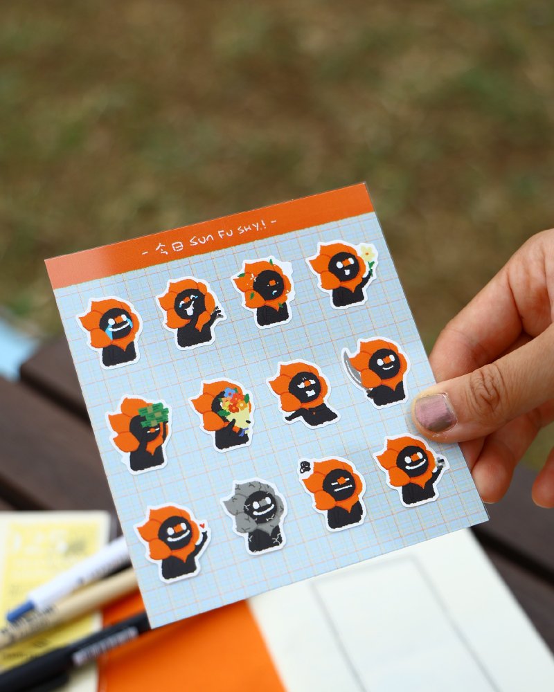 人生有 Moody 心情表情贴纸 手帐贴纸 - 贴纸 - 纸 