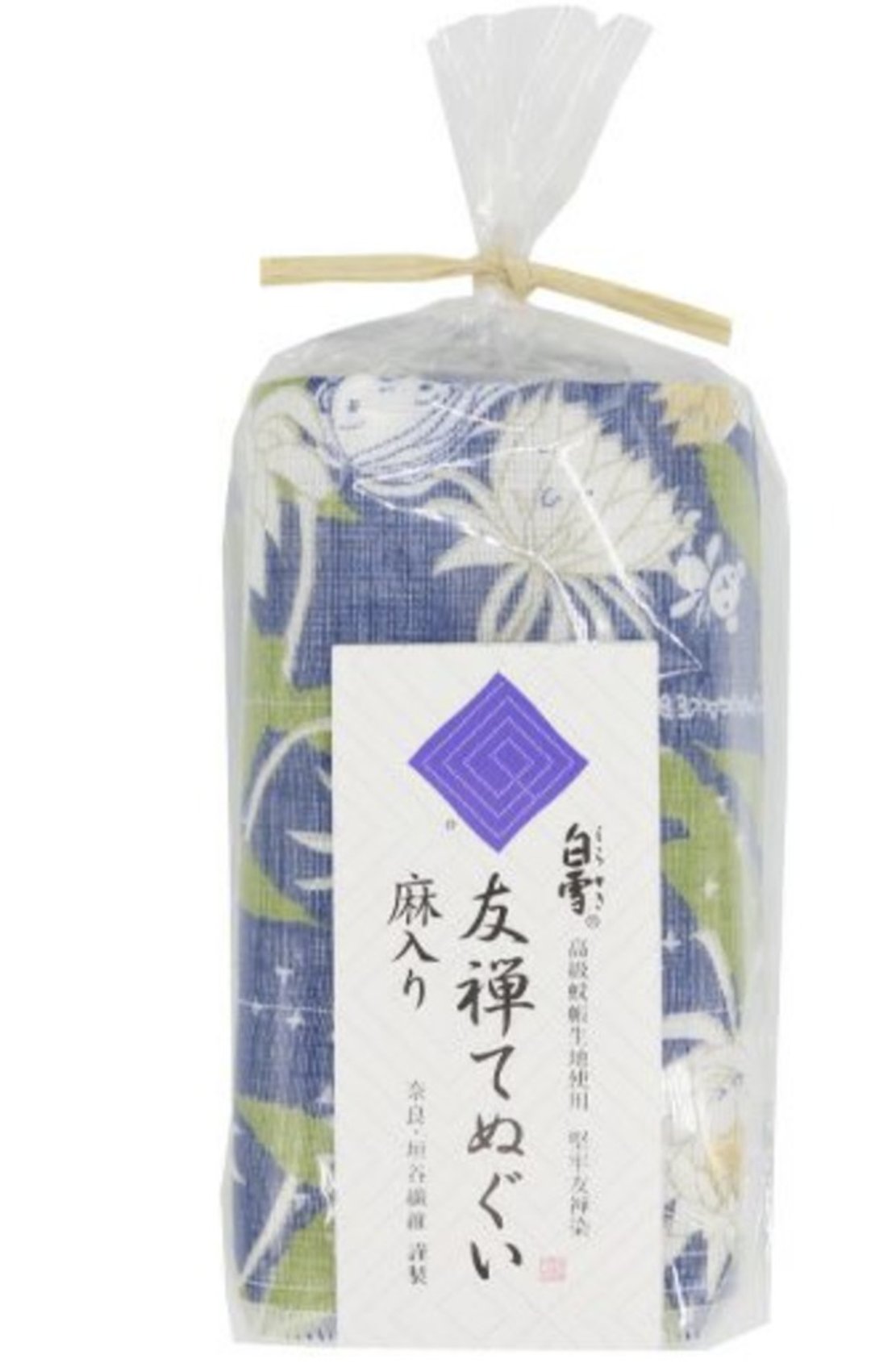 京友禅染汗巾 / 月下美人 蓝色 - 毛巾浴巾 - 棉．麻 蓝色