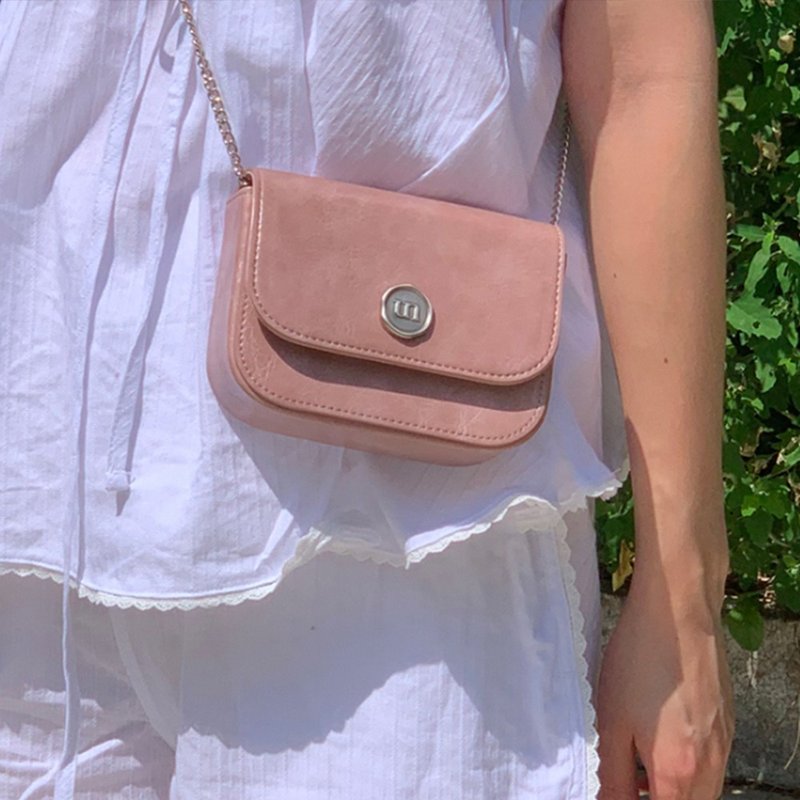 Korean Untidy Micro Flap Bag - 手提包/手提袋 - 人造皮革 