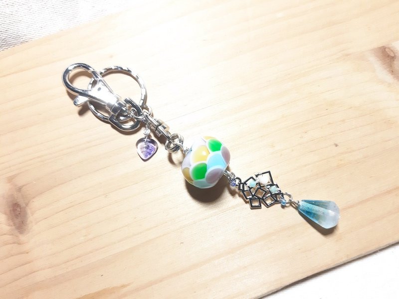 柚子林琉璃 - 海之护者 -  钥匙圈 / 包包吊饰 - 钥匙链/钥匙包 - 琉璃 多色