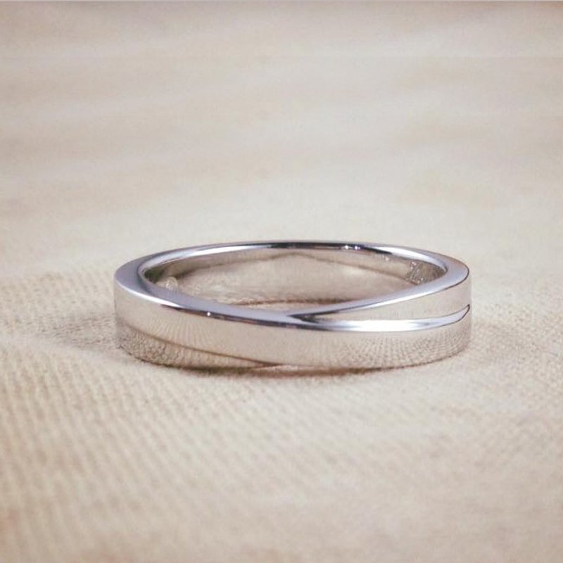 情人节  婚戒  对戒  纯银 出清  售完为止 - 对戒 - 其他金属 银色