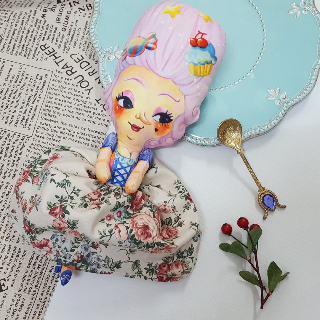 布偶公仔｜玛丽·安东妮 Marie Antoinette - 玩偶/公仔 - 棉 粉红色