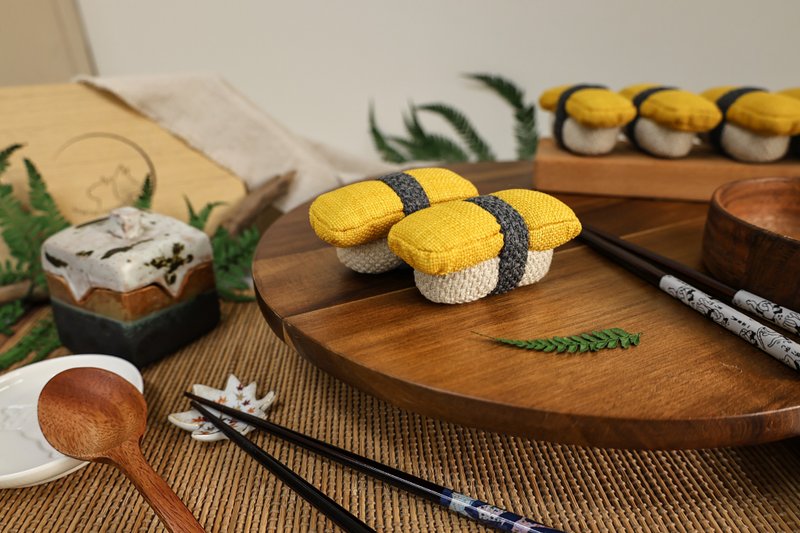玉子烧握寿司Tamagoyaki nigirisushi 猫玩具 吊饰 家饰 儿童玩具 - 玩具 - 其他材质 多色