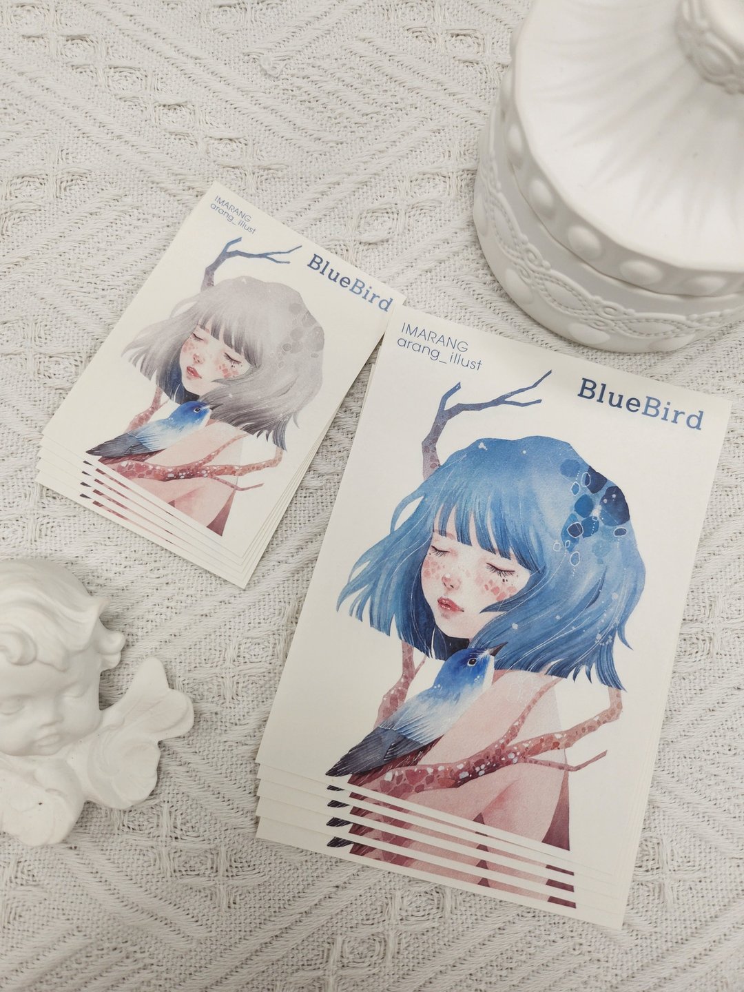 蓝色鸟 - 贴纸 - 纸 