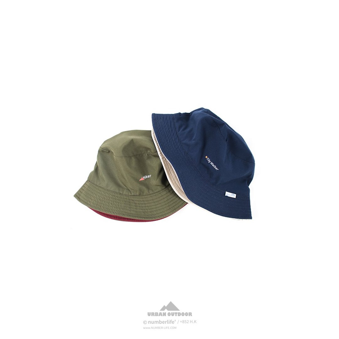 香港品牌 Urban Outdoor系列 速干布 拼色双面渔夫帽 - 帽子 - 聚酯纤维 多色