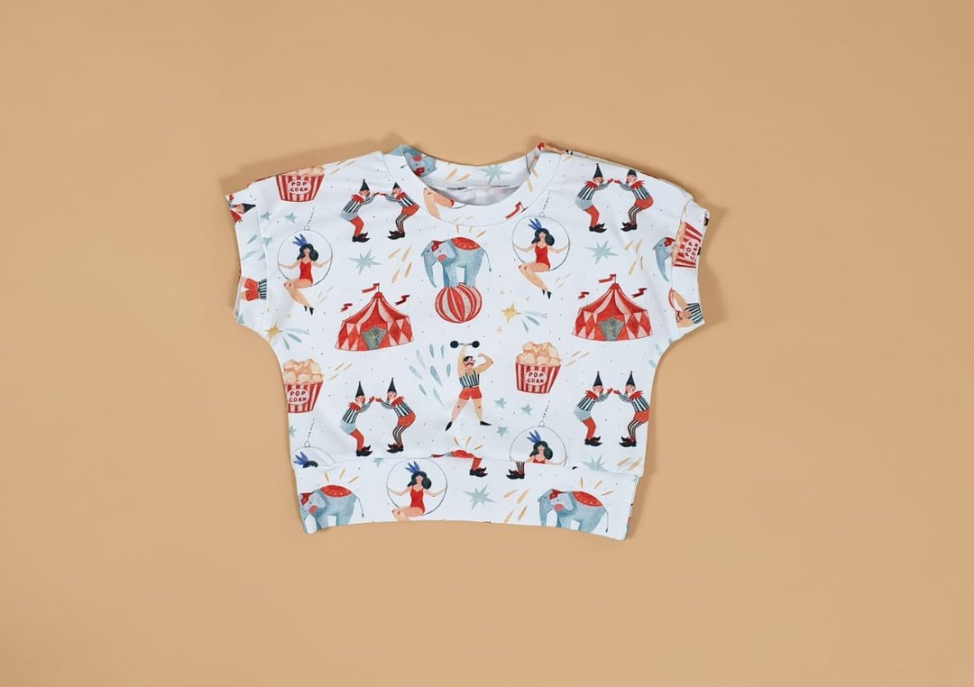 Circus baby t-shirts, baby boy t-shirt, baby girl t-shirt, baby clothes - 童装上衣 - 棉 多色