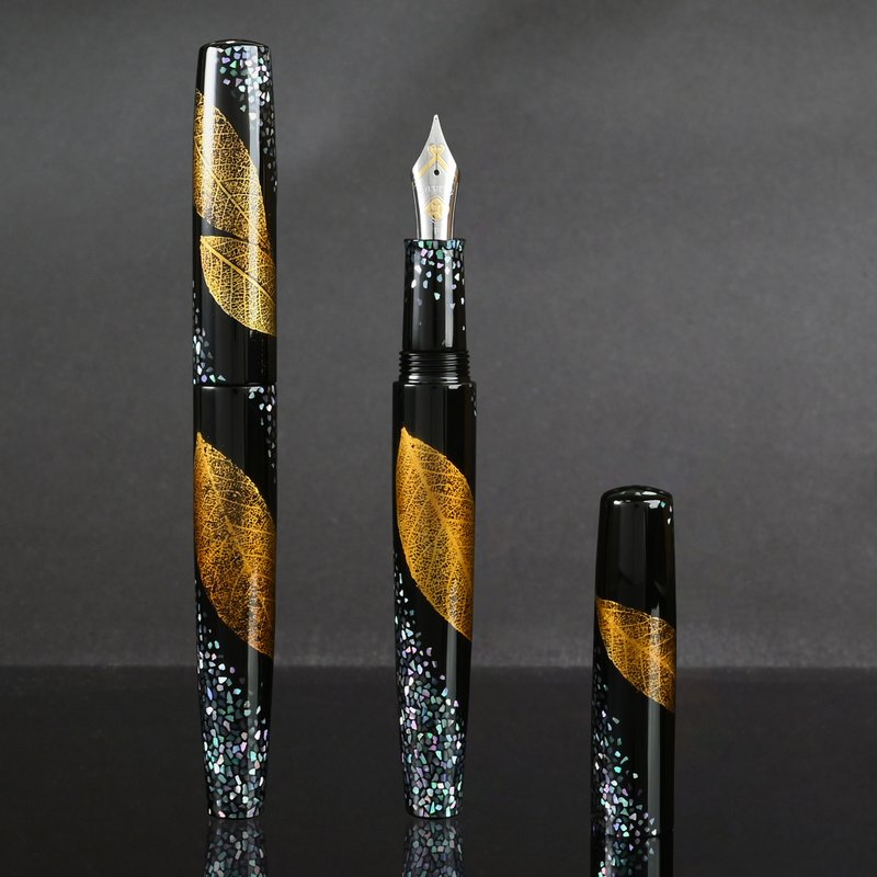 CYPRESS【叶拓晕金D】独家设计 传统大漆工艺 气密套钢笔 - 钢笔 - 其他材质 多色