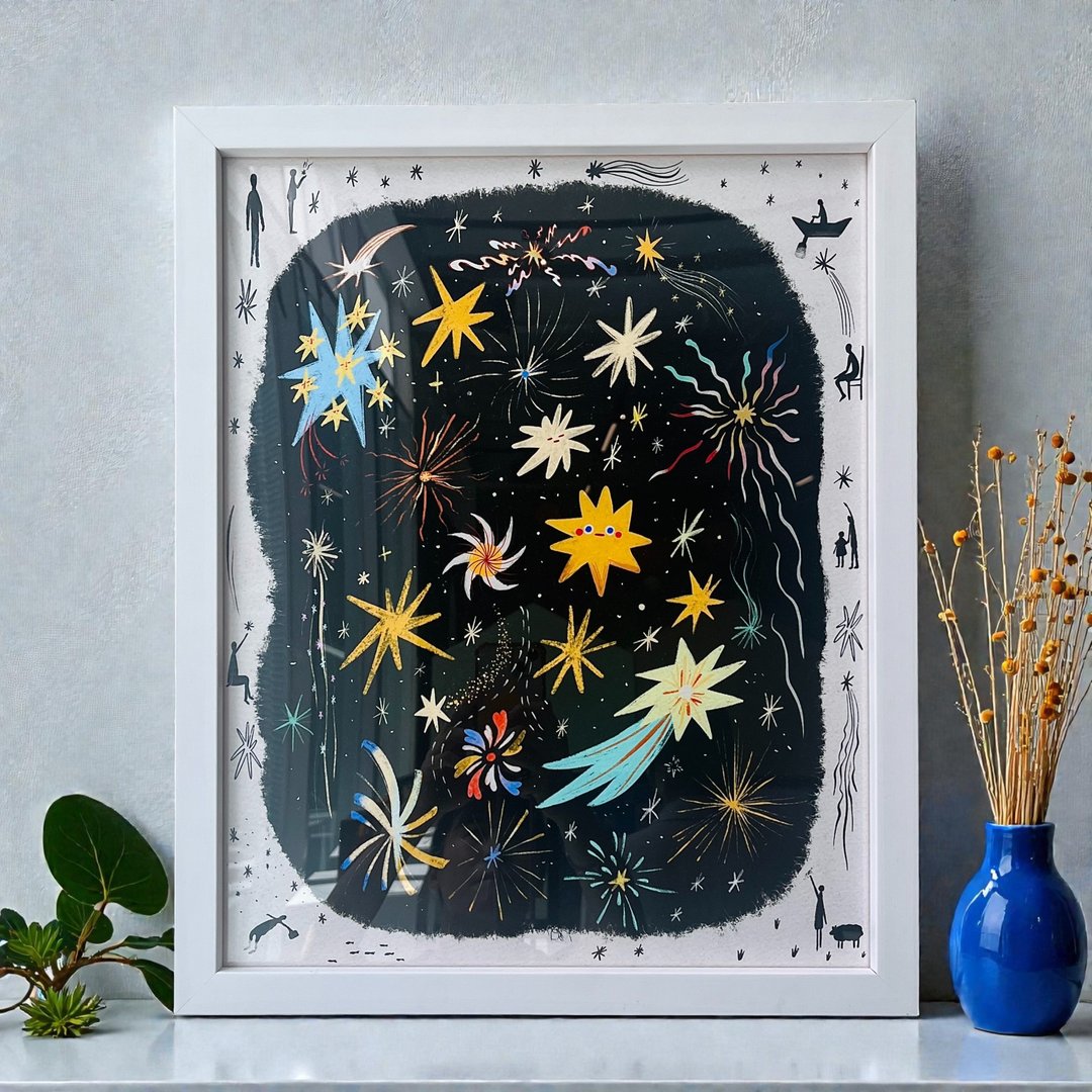 让希望闪烁 let the hope shine\ 艺术微喷复制画 \ 含框 - 海报/装饰画/版画 - 纸 白色