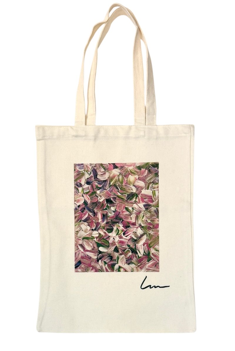 ART BAG 艺术家抽象画帆布包-交织的记忆 - 其他 - 棉．麻 白色